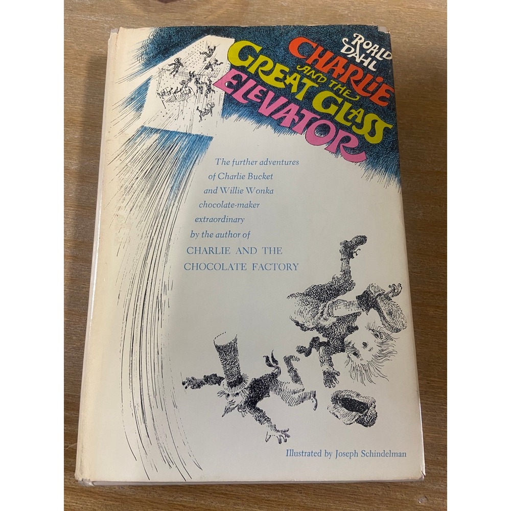 Charlie And The Great Glass Elevator 1972 Roald Dahl  HC Book Club Edition Vtg